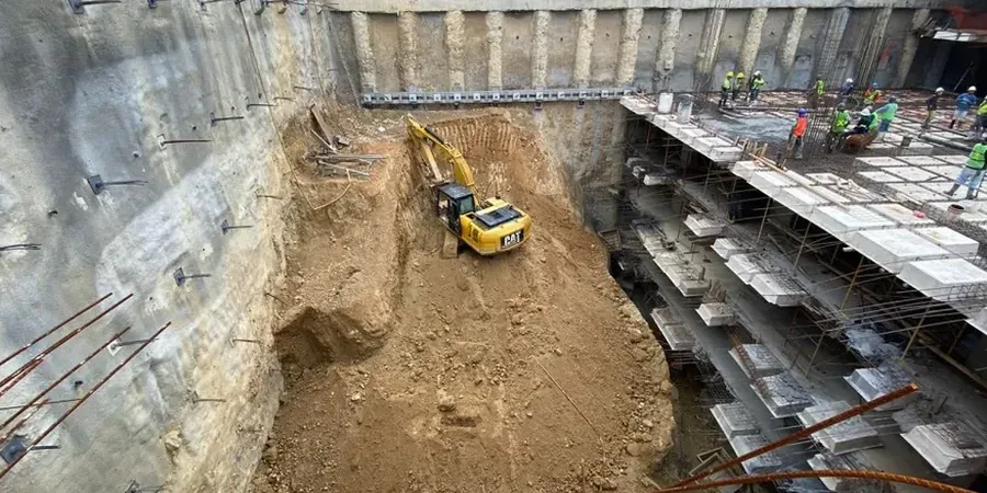 Geotechnische Bemessung tiefer Baugruben in Heilbronn